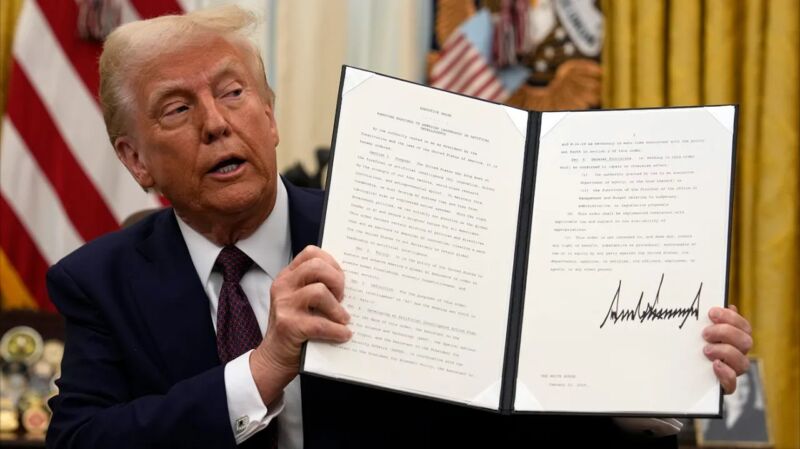 Image for the Tweet beginning: President Trump says he’ll sign